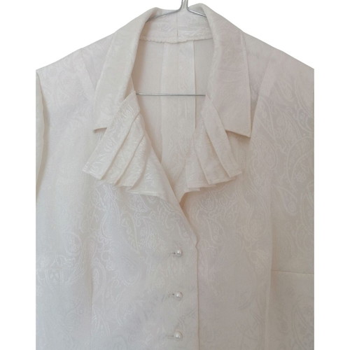Handmade vintage shirt Cypriot craftsmanship, like new, white