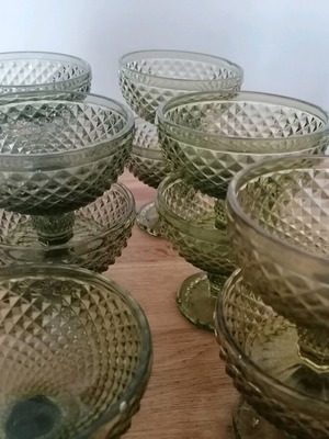 Glass bowls new, pack of 12 for ice cream and dessert
