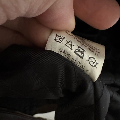 Vespa Piaggio leather jacket used, brown, size XL fits like L