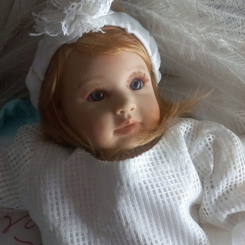 Angel Wings baptism dress 18 months, sequins, tulle with ribbon