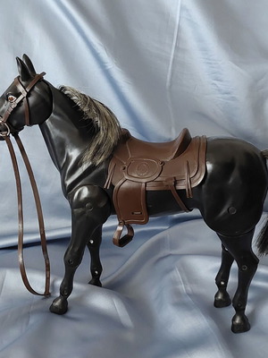 Bibi bo black horse vintage toy from the 1980s, like new