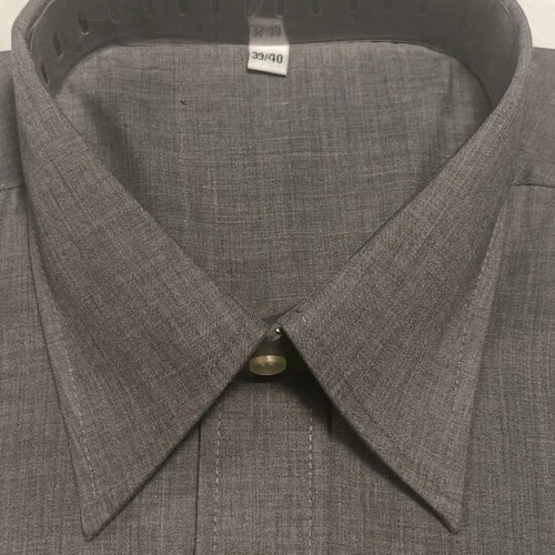 Men's grey long-sleeved shirt brand new, classic style