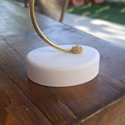 Pebble with metal base for bombonieres like new, pack of 30