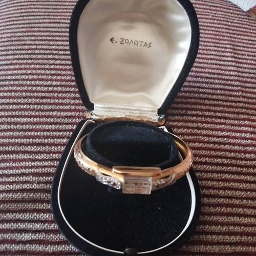 Miramare Geneve gold antique watch 1955 like new with diamonds