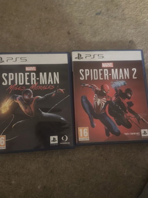 PlayStation 5 games Spider-Man 2 and Miles Morales like new