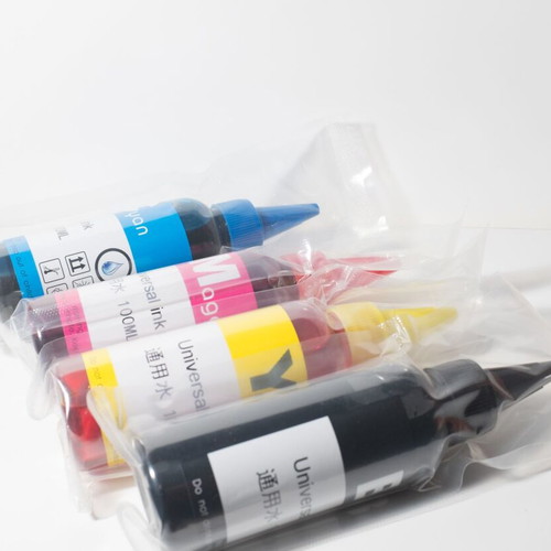 Universal printer ink CMYK set