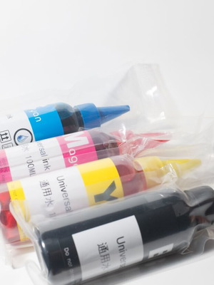 Universal printer ink CMYK set