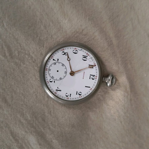 Zenith Grand Prix 1900 pocket watch like new, white