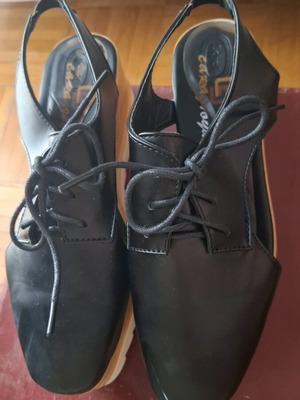 Luigi platform sandals size 37 used, black, heel height 6.5cm