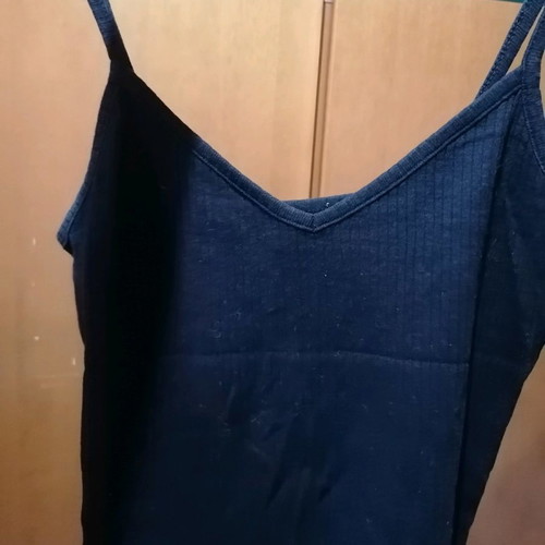 Crop top used, black, size M