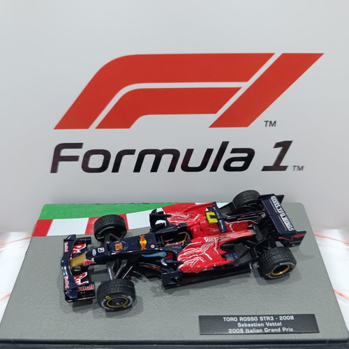 Toro Rosso STR3 2008 Sebastian Vettel Italian Grand Prix Winner 1:43 Diecast Model like new