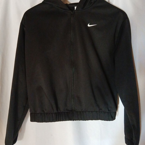 Nike cropped jacket like new, kids XL, black