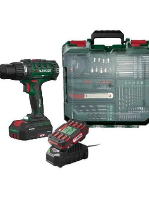PARKSIDE PABS 20-Li I9 20V δραπανοκατσάβιδο με 2 μπαταρίες και εξαρτήματα