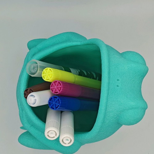 Frog pencil holder new from 3d printer with esun pla+ material