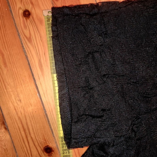 J. Stars Lace Shorts with Matching Band Detail like new, black and silver