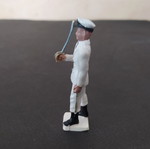 Athina Navy Officer Military Figure used, 1970s white uniform