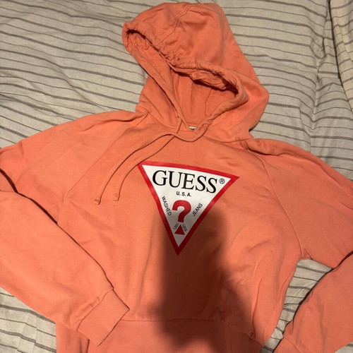 Guess sweatshirt orange like new, size Small