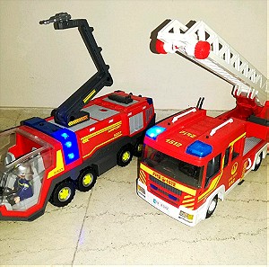 Playmobil πυροσβεστικα οχήματα πακετο