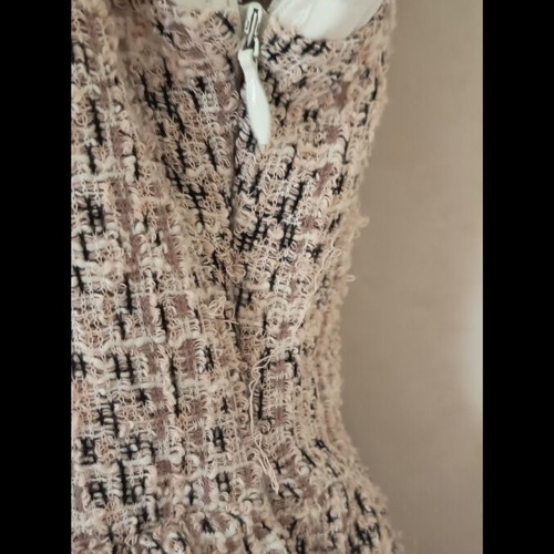 Zara mini ball gown dress like new, beige and pink, size L