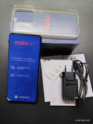 Motorola e14 Android 14 smartphone like new, 4GB RAM 64GB storage