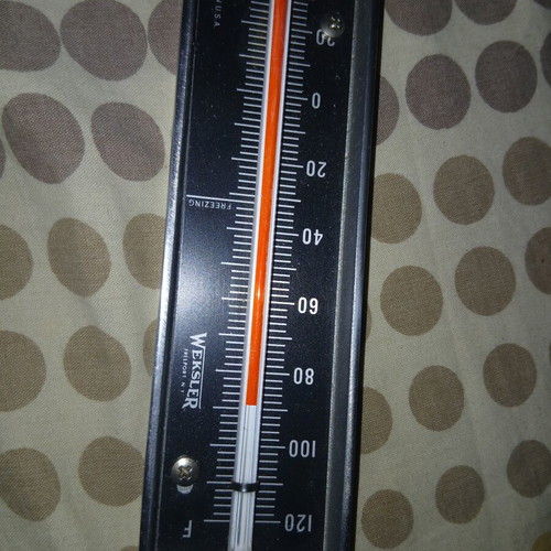 Weksler professional industrial thermometer from America used, vintage