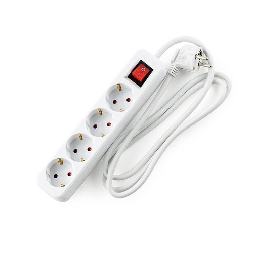 Muhler power strip with switch 4G 1.5mm2 5m length new