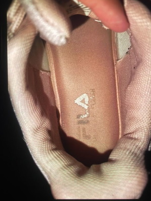 Fila pink athletic shoes, size 36