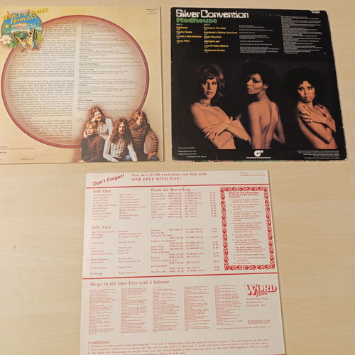 Collection of 3 vinyl records like new