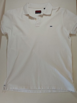 Funky Buddha white polo shirt like new, size S