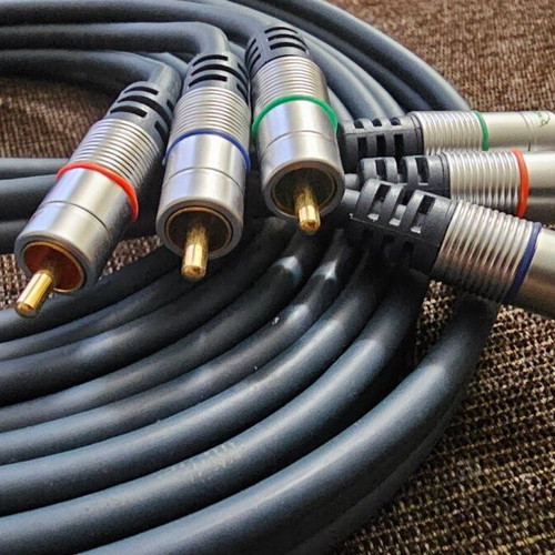 Clicktronic Component Video Cable 3x RCA to 3x RCA 5m like new