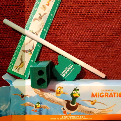 Migration set of 8 items from Universal Studios 2023 movie, new