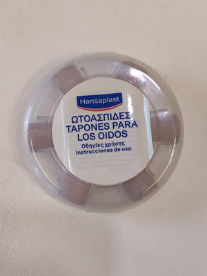 Hansaplast earplugs 6 pieces new