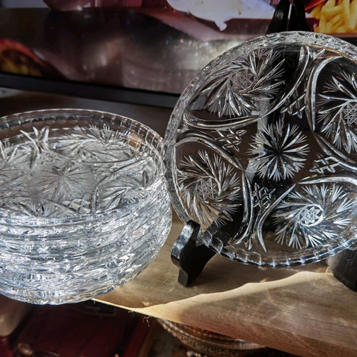 Crystal dessert plates new