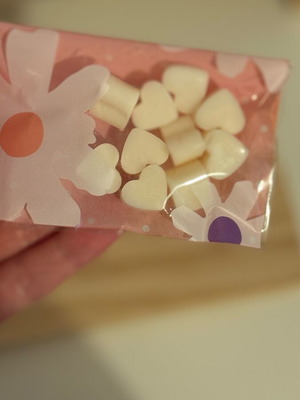 Wax melts aroma waffle, 10 heart shapes, plant wax