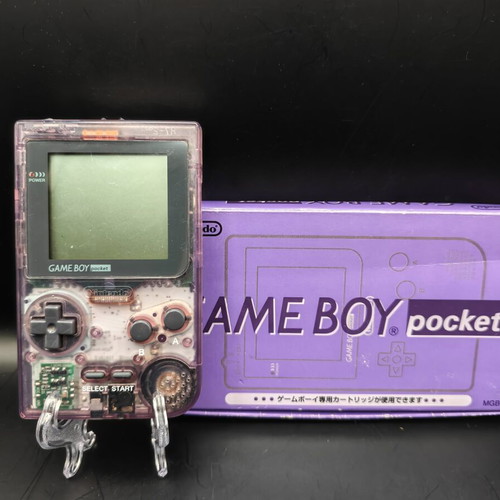 Game Boy Pocket used with original Atomic Purple Japanese box