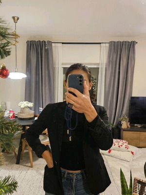 Zara slim fit black jacket like new, size S
