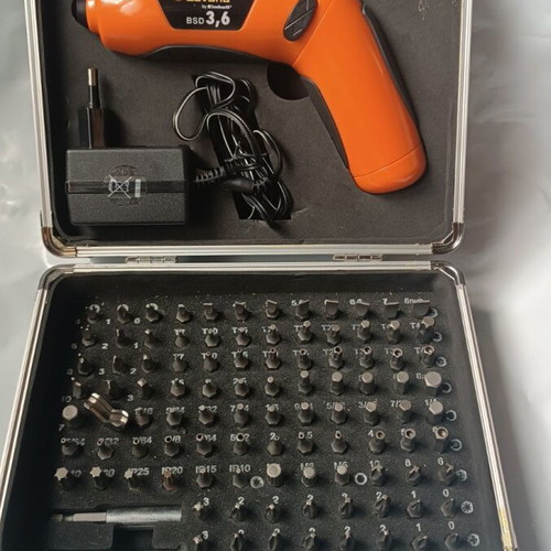 Bavaria by Einhell BSD 3.6 rechargeable screwdriver with 100 bits and case new