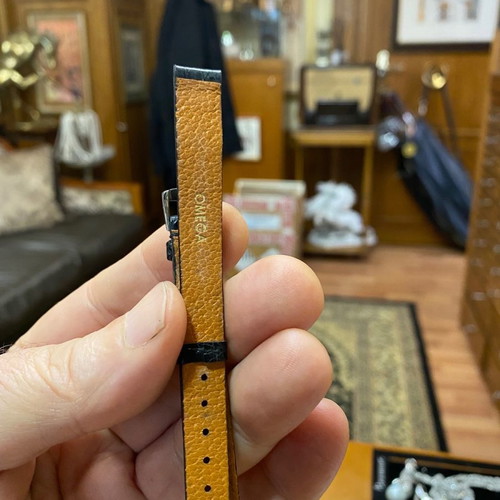 Omega leather watch straps 12mm vintage authentic new