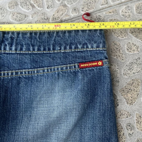 Vintage mini skirt, blue, size M