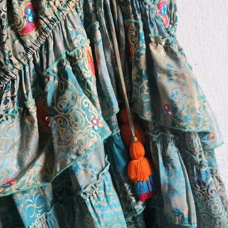 Sumitra Boho Maxi Dress like new, one size, multicolor