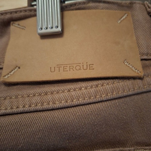 Uterque beige jeans size 38, 100% cotton