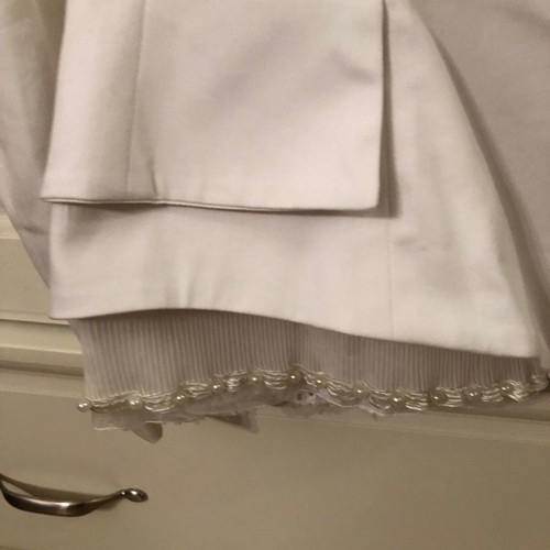 Jupe white jacket with lace inside L