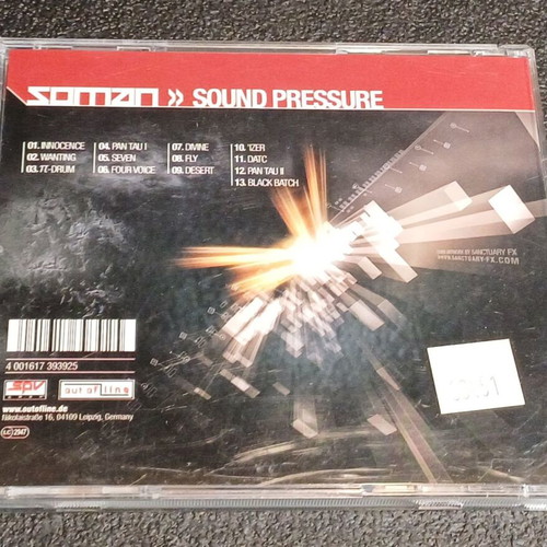 Soman Sound Pressure CD used, electronic music