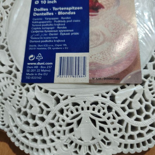 White round paper doilies Ø25cm pack of 250 new