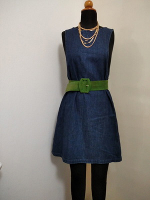 Denim dress like new by Achilleas Accessories, size M, blue