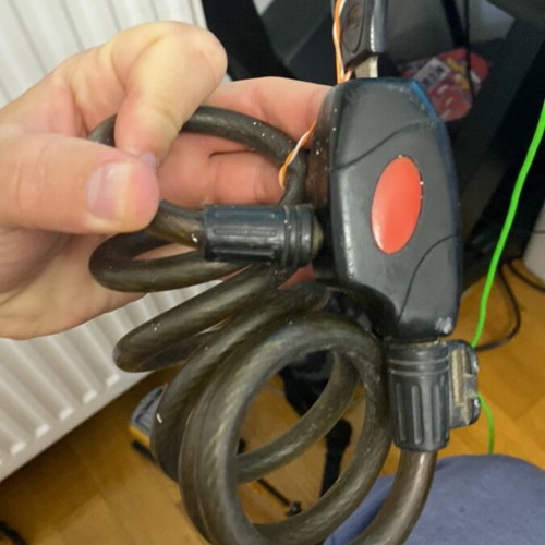 Lock used for motorcycle security