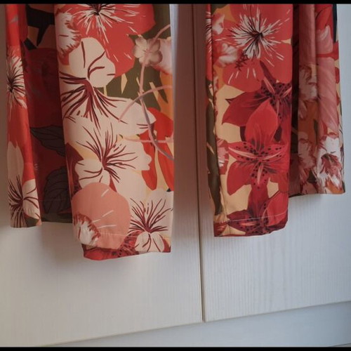 BSB Palazzo Wide-Leg Pants like new with Floral Tropical Print