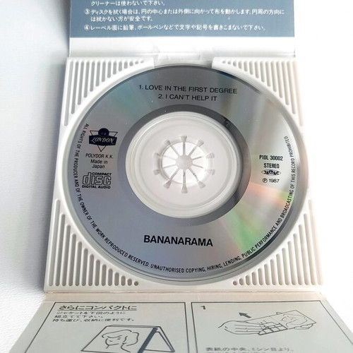 Bananarama Love In The First Degree 3" Mini CD Single used, 1988 Japan