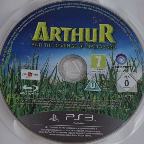 Arthur and the Revenge of Maltazard PS3 game like new