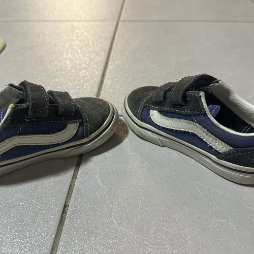 Vans Old Skool V baby shoes size 23.5, navy blue